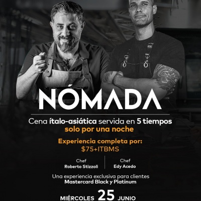 Nómada: cena ítalo asiática en 5 tiempos